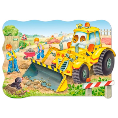 Castorland-02139 Maxi-Puzzle: Bulldozer im Einsatz