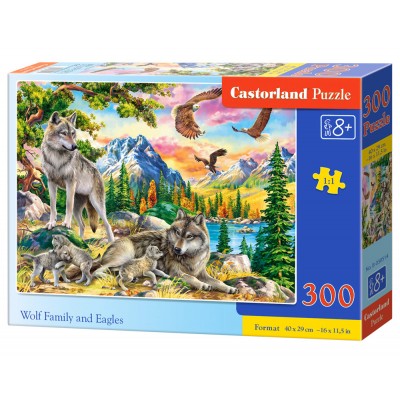 Puzzle Castorland-030514 Wolf Family and Eagles