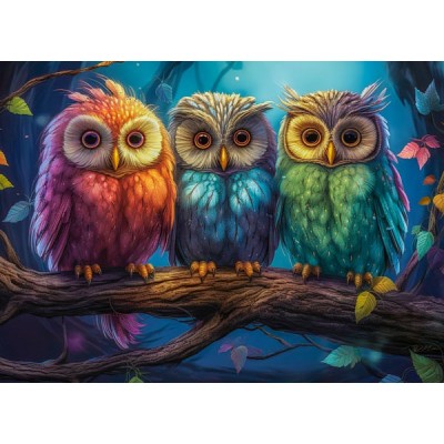 Puzzle Castorland-030545 Drei Kleine Eulen