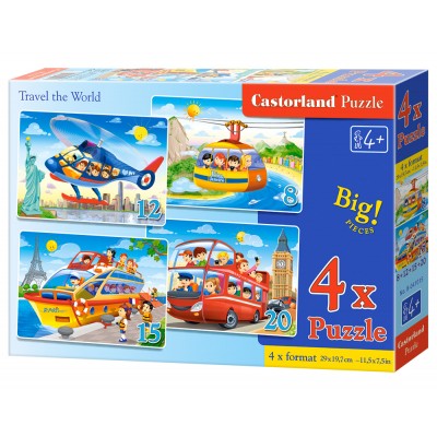 Puzzle Castorland-041015 XXL Teile - Travel The World