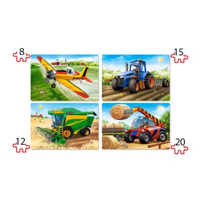 Puzzle Castorland-041039 XXL Teile - Landmaschinen