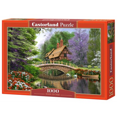 Puzzle Castorland-102365 Dominic Davison: Landhaus am Fluss