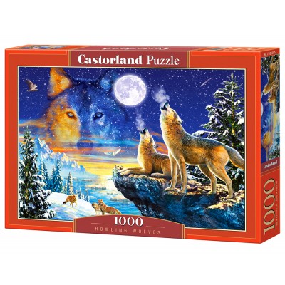 Puzzle Castorland-103317 Heulende Wölfe