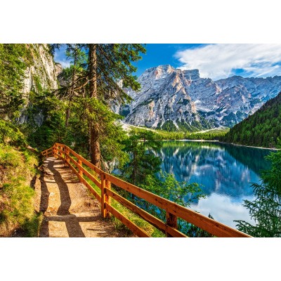 Puzzle Castorland-104109 Lac de Braies, Italie
