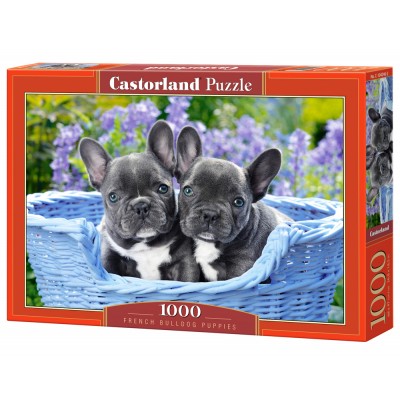 Puzzle Castorland-104246 French Bulldog Puppies
