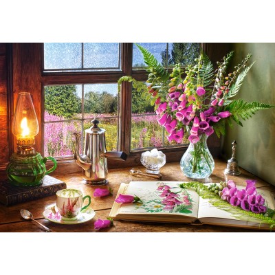 Puzzle Castorland-104345 Still Life with Violet Snapdragons