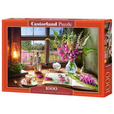 Puzzle Castorland-104345 Still Life with Violet Snapdragons