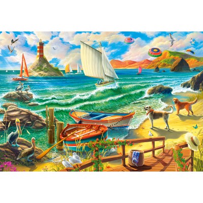 Puzzle Castorland-104895 Week-end au Bord de la Mer