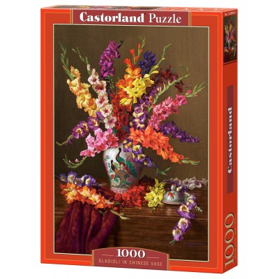 Puzzle Castorland-104949 Gladiolen in chinesischer Vase