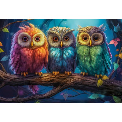 Puzzle Castorland-105175 Three Little Owls