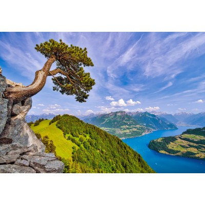 Puzzle Castorland-105311 Blick auf den Urnersee, Schweiz