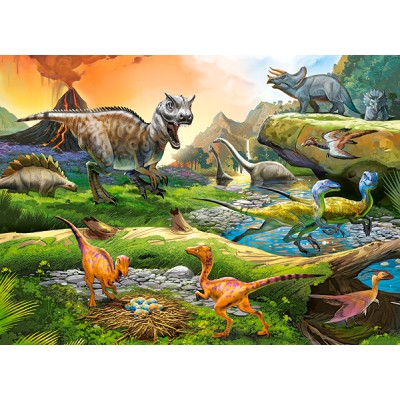 Puzzle Castorland-111084 World of Dinosaurs
