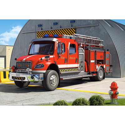 Puzzle Castorland-12831 Feuerwehrauto