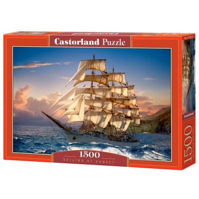 Puzzle Castorland-151431 Sailing At Sunset