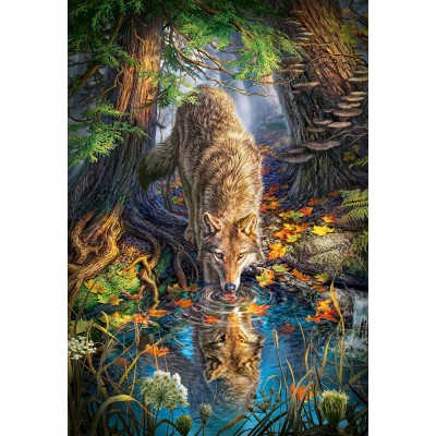 Puzzle Castorland-151707 Loup dans la Forêt