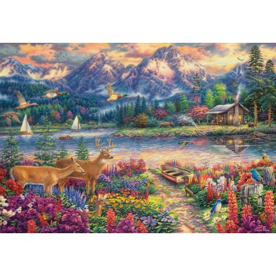 Puzzle Castorland-152131 Spring Mountain Majesty