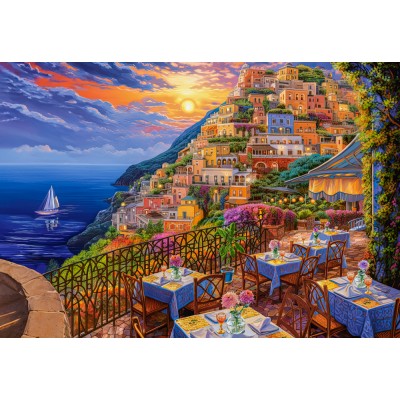 Puzzle Castorland-152209 Romantischer Abend in Positano