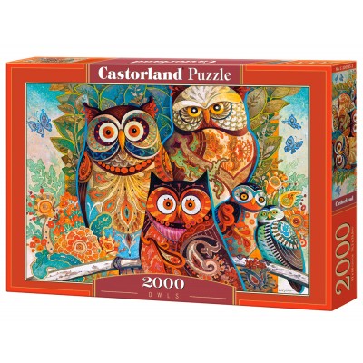 Puzzle Castorland-200535 David Galchutt: Eulen