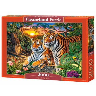 Puzzle Castorland-200825 Tiger-Familie