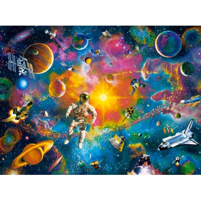 Puzzle Castorland-200849 L'Homme dans l'Espace