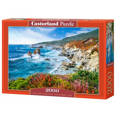 Puzzle Castorland-200856 Küste von Big Sur, Kalifornien, USA