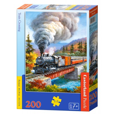 Puzzle Castorland-222070 Train Crossing
