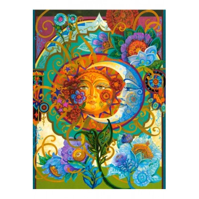 Puzzle Castorland-300679 Partnerschaft von Sonne und Mond