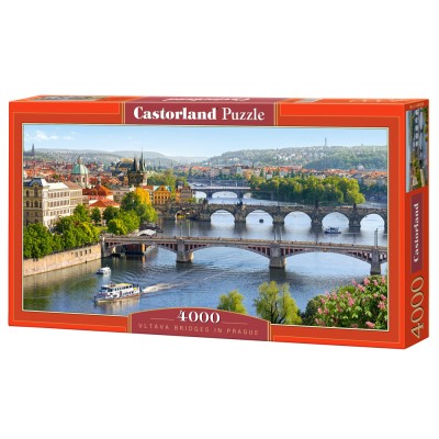 Puzzle Castorland-400096 Karlsbrücke, Prag, Tschechien