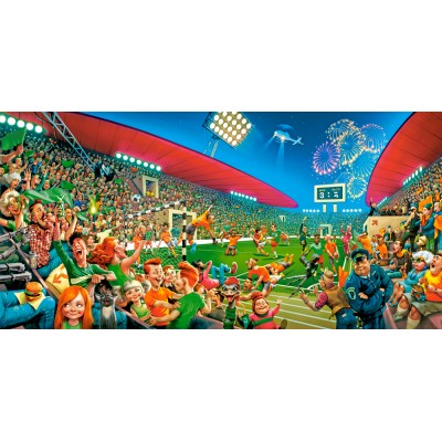 Puzzle Castorland-400393 Art Collection - Championnat de Football