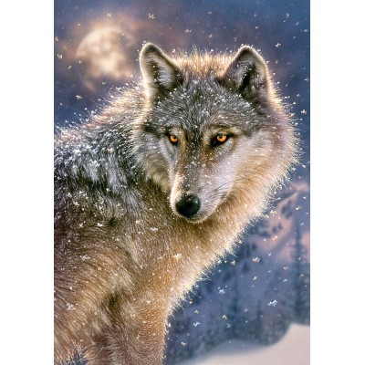 Puzzle Castorland-52431 Einsamer Wolf