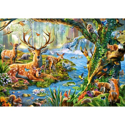 Puzzle Castorland-52929 Leben im Wald