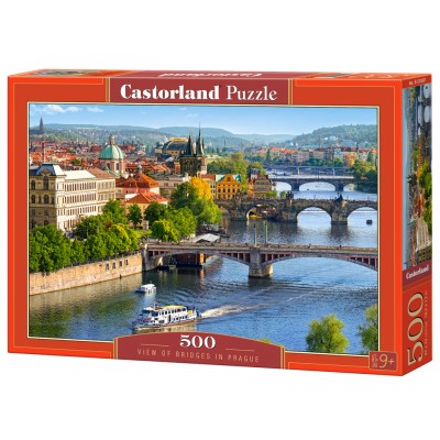 Puzzle Castorland-53087 View of Bridges in Prague
