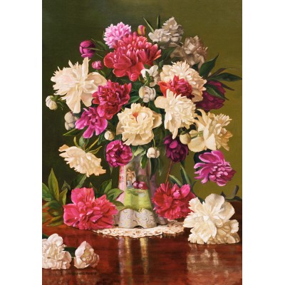 Puzzle Castorland-53780 Beautiful Peonies