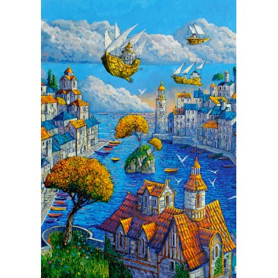 Puzzle Castorland-53889 Art Collection - Le Port