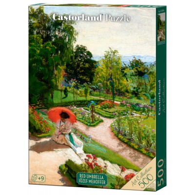 Puzzle Castorland-54046 Art Collection - Roter Regenschirm, Józef Mehoffer