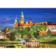 Poland, Krakow: Wawel Castle at Night