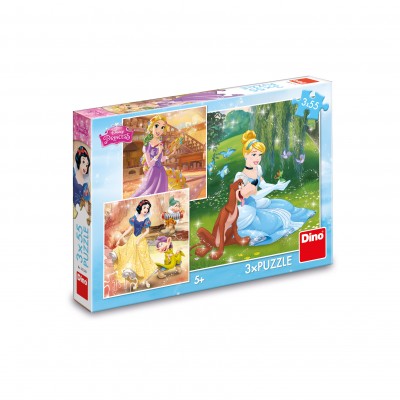 Dino-33528 3 Puzzles - Disney Princess