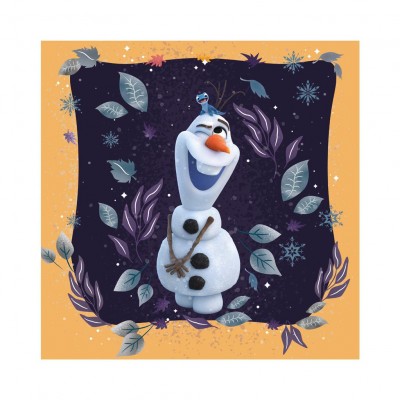 Dino-33542 3 Puzzles - Frozen: Happy Autumn