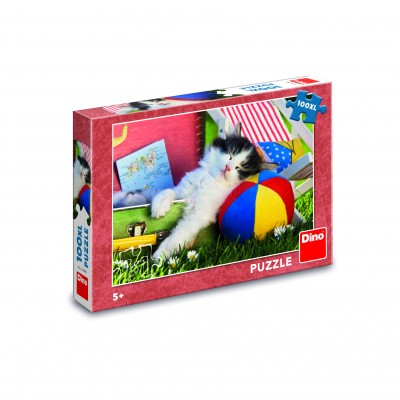 Puzzle Dino-34354 XXL Teile - Kätzchen Nickerchen