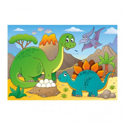 Puzzle Dino-37130 Dinosaurier