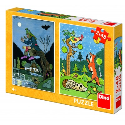 Dino-38161 2 Puzzles - Fairy Tales