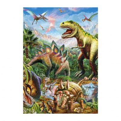 Dino-39415 Puzzle Néon - Dinosaures