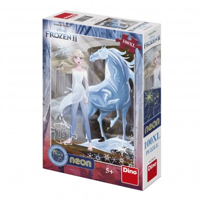 Dino-39417 XXL Pieces - Neon Puzzle - Frozen 2