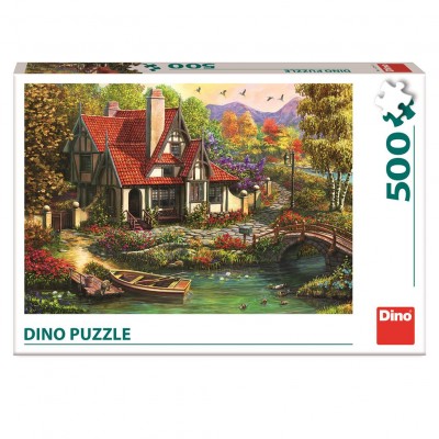 Puzzle Dino-50251 Cottage by the Lake