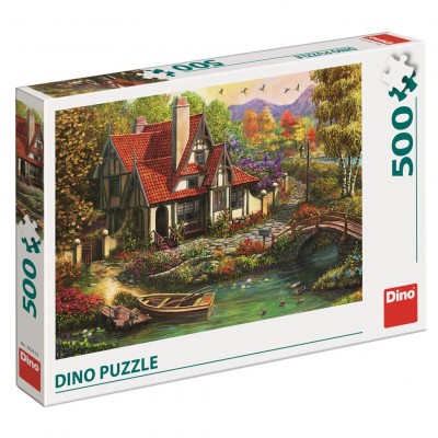 Puzzle Dino-50251 Cottage by the Lake