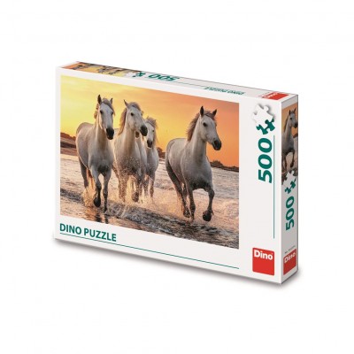 Puzzle Dino-50257 Horses on the Beach