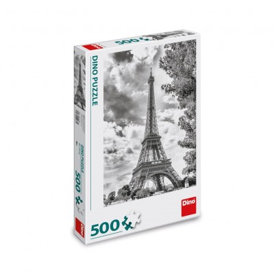 Puzzle Dino-50273 Black and White Eiffel Tower
