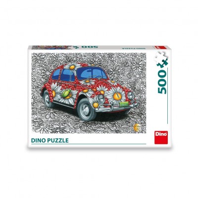 Puzzle Dino-50279 Coccinelle VW Peinte