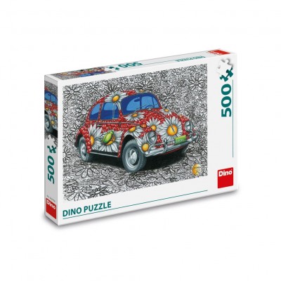 Puzzle Dino-50279 Coccinelle VW Peinte