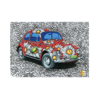 Puzzle Dino-50279 Painted VW Beetle